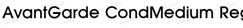 AvantGarde CondMedium Regular字体转换